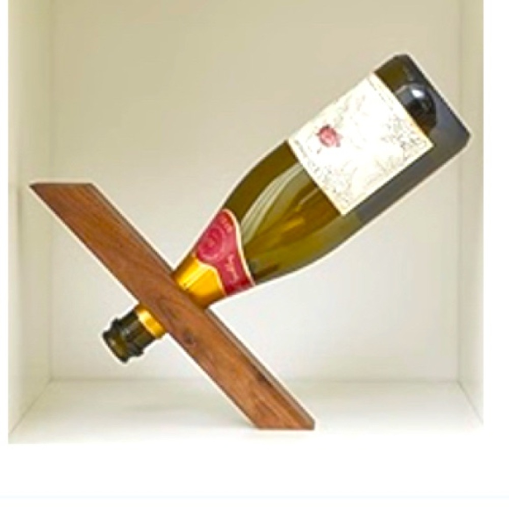 Elegant Wooden Wine Bottle Holder